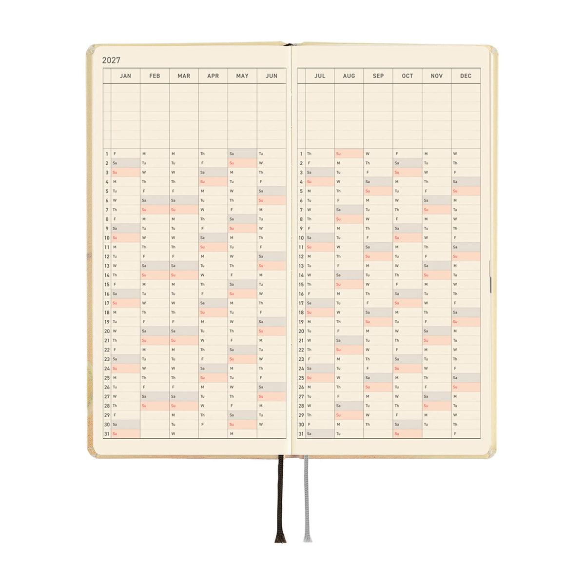 Hobonichi Techo Weeks 2027 - Akiko Miyakoshi: Once, in Spring - 2027 Planners & Diaries