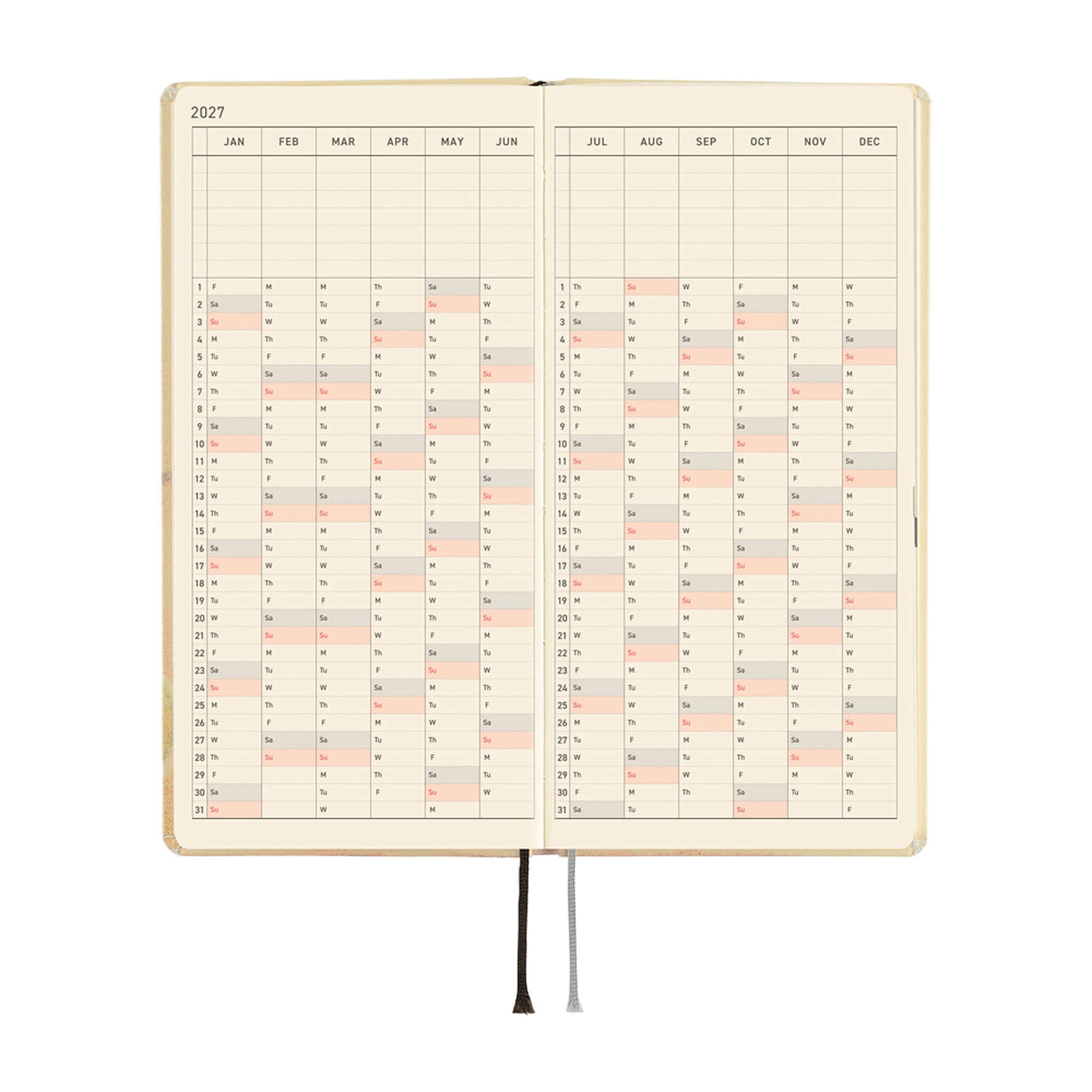 Hobonichi Techo Weeks 2027 - Akiko Miyakoshi: Once, in Spring - 2027 Planners & Diaries
