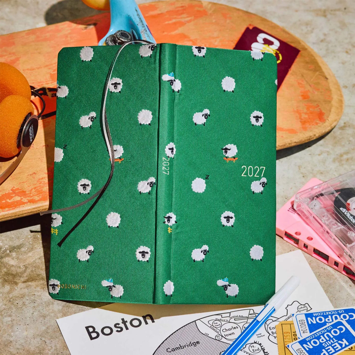 Hobonichi Techo Weeks 2027 - Bow & Tie: Sheep Sheep Sheep - 2027 Planners & Diaries