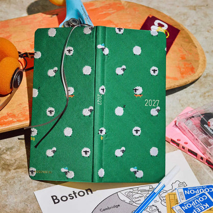 Hobonichi Techo Weeks 2027 - Bow & Tie: Sheep Sheep Sheep - 2027 Planners & Diaries