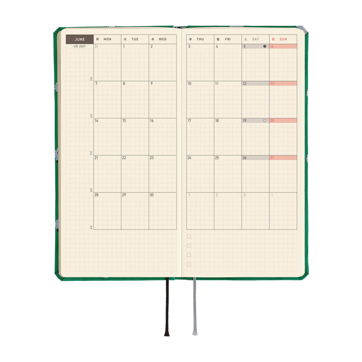 Hobonichi Techo Weeks 2027 - Bow & Tie: Sheep Sheep Sheep - 2027 Planners & Diaries