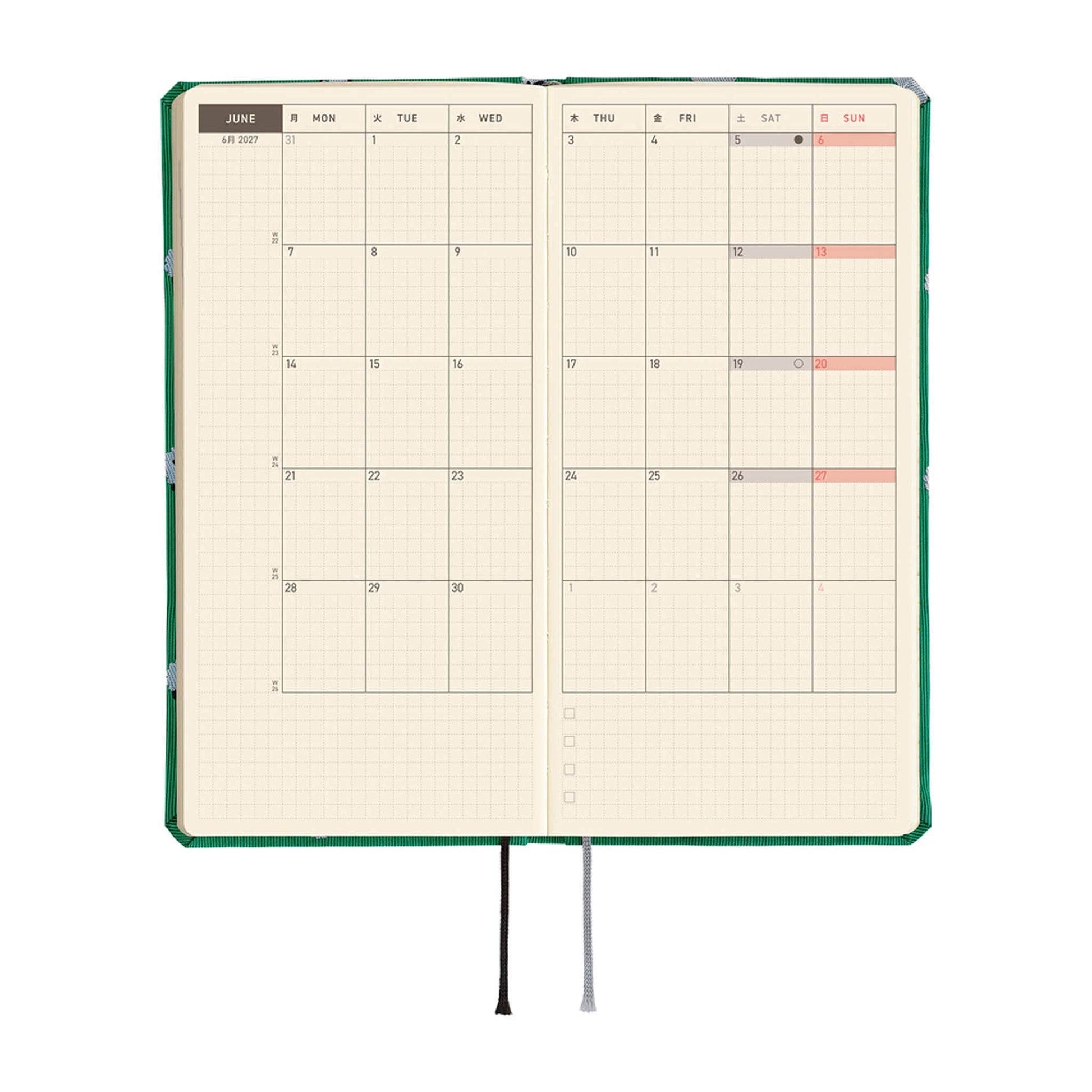 Hobonichi Techo Weeks 2027 - Bow & Tie: Sheep Sheep Sheep - 2027 Planners & Diaries