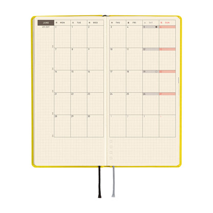 Hobonichi Techo Weeks 2027 - Colors: Canaria Yellow - 2027 Planners & Diaries