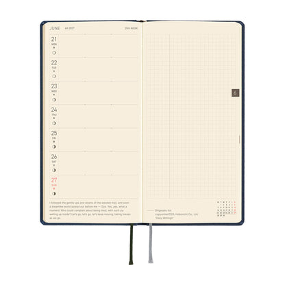 Hobonichi Techo Weeks 2027 - Colors: Midnight Blue - 2027 Planners & Diaries