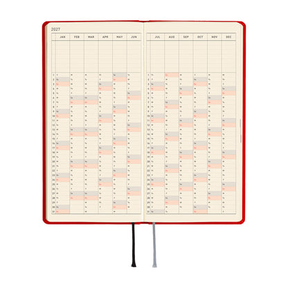 Hobonichi Techo Weeks 2027 - Colors: Poppy Red - 2027 Planners & Diaries