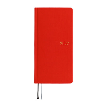 Hobonichi Techo Weeks 2027 - Colors: Poppy Red - 2027 Planners & Diaries
