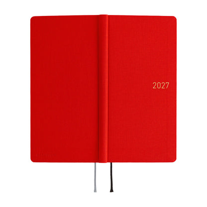 Hobonichi Techo Weeks 2027 - Colors: Poppy Red - 2027 Planners & Diaries
