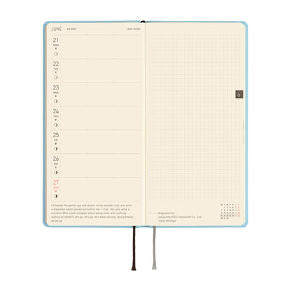 Hobonichi Techo Weeks 2027 - Colors: Sea Glass - 2027 Planners & Diaries