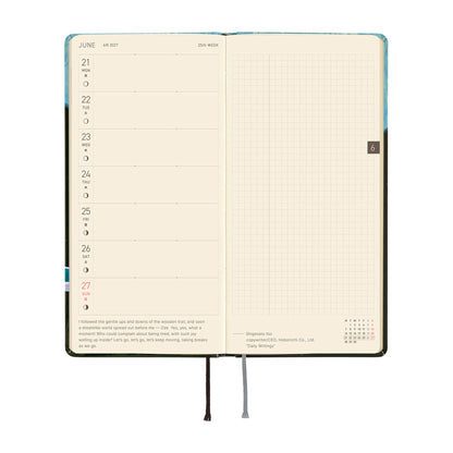 Hobonichi Techo Weeks 2027 - Hiroko Kubota: Meteor Shower in the Light Blue Forest - 2027 Planners & Diaries