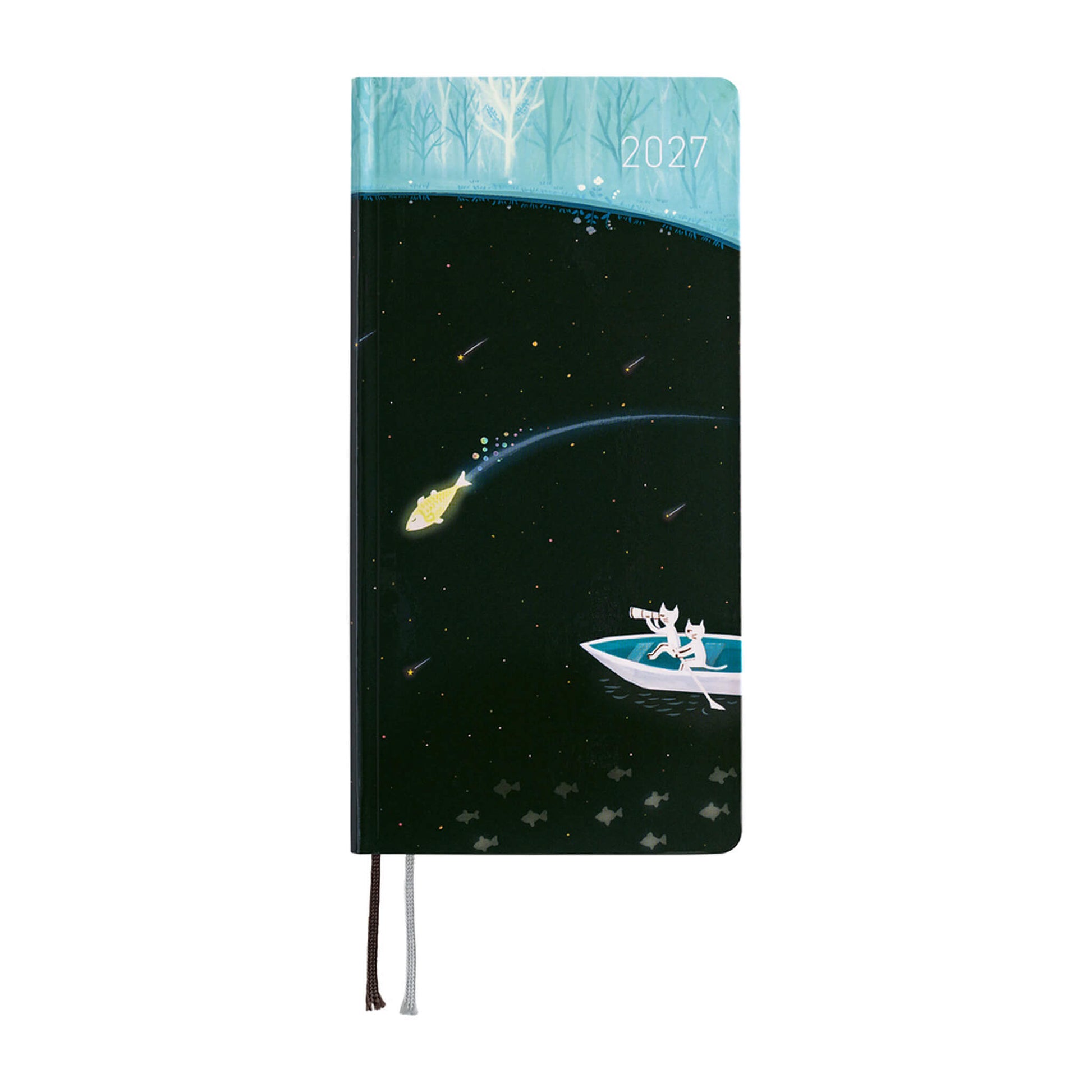 Hobonichi Techo Weeks 2027 - Hiroko Kubota: Meteor Shower in the Light Blue Forest - 2027 Planners & Diaries