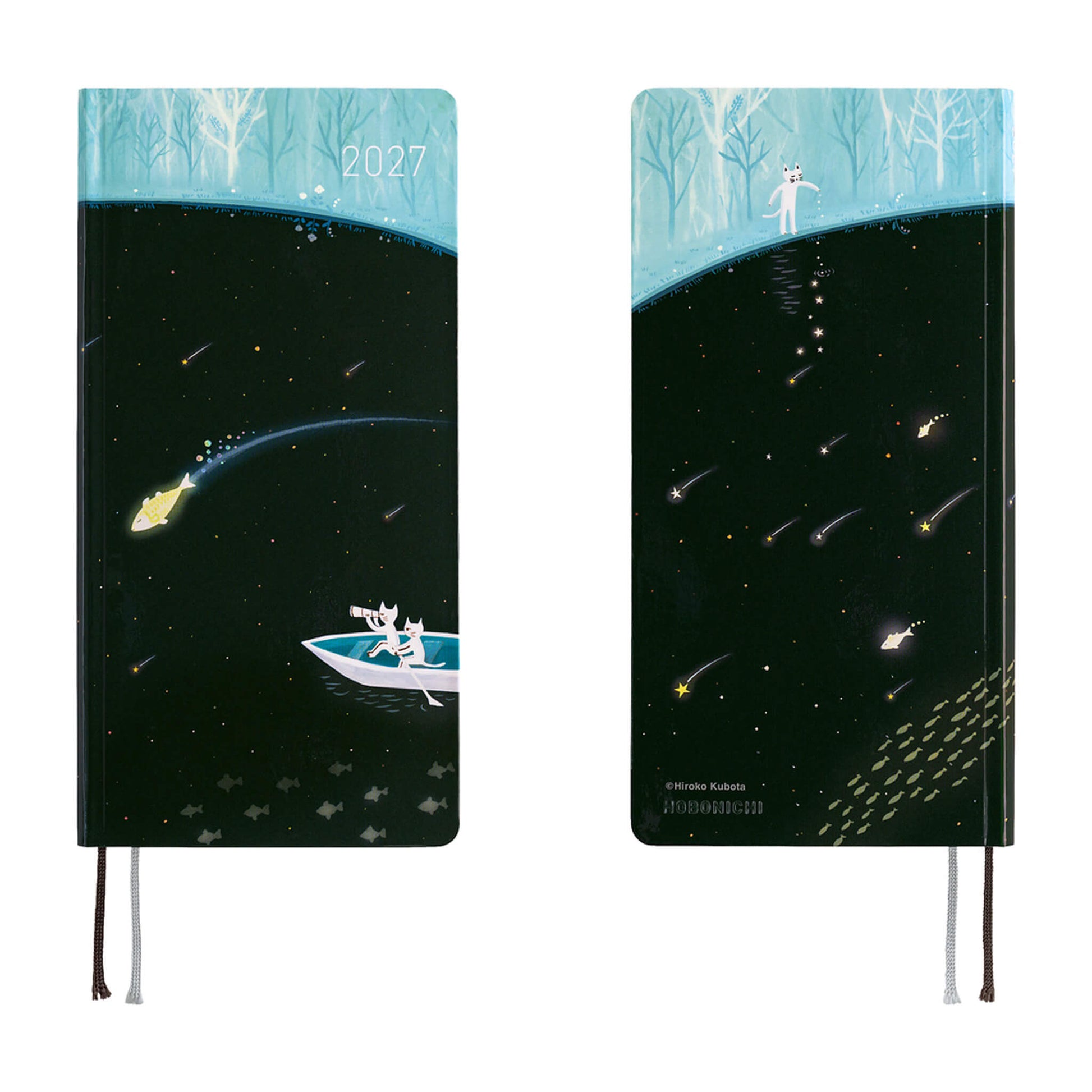 Hobonichi Techo Weeks 2027 - Hiroko Kubota: Meteor Shower in the Light Blue Forest - 2027 Planners & Diaries