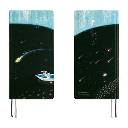 Hobonichi Techo Weeks 2027 - Hiroko Kubota: Meteor Shower in the Light Blue Forest - 2027 Planners & Diaries