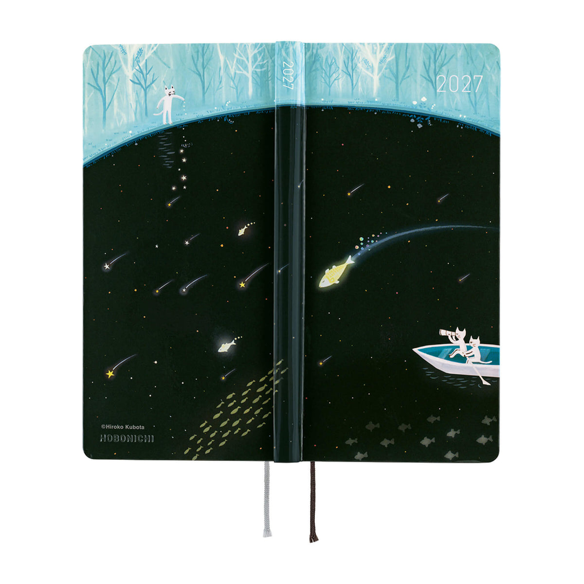 Hobonichi Techo Weeks 2027 - Hiroko Kubota: Meteor Shower in the Light Blue Forest - 2027 Planners & Diaries