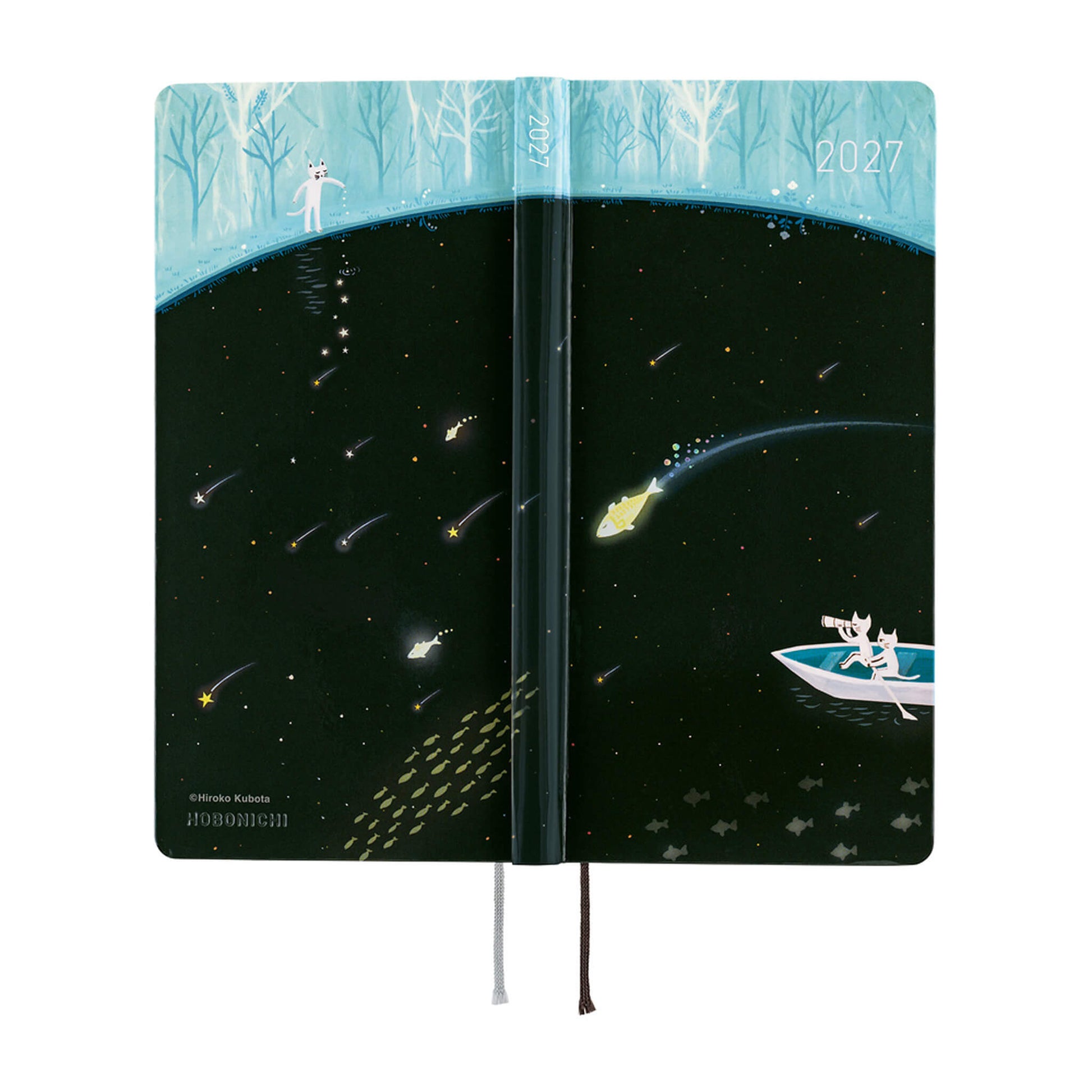 Hobonichi Techo Weeks 2027 - Hiroko Kubota: Meteor Shower in the Light Blue Forest - 2027 Planners & Diaries