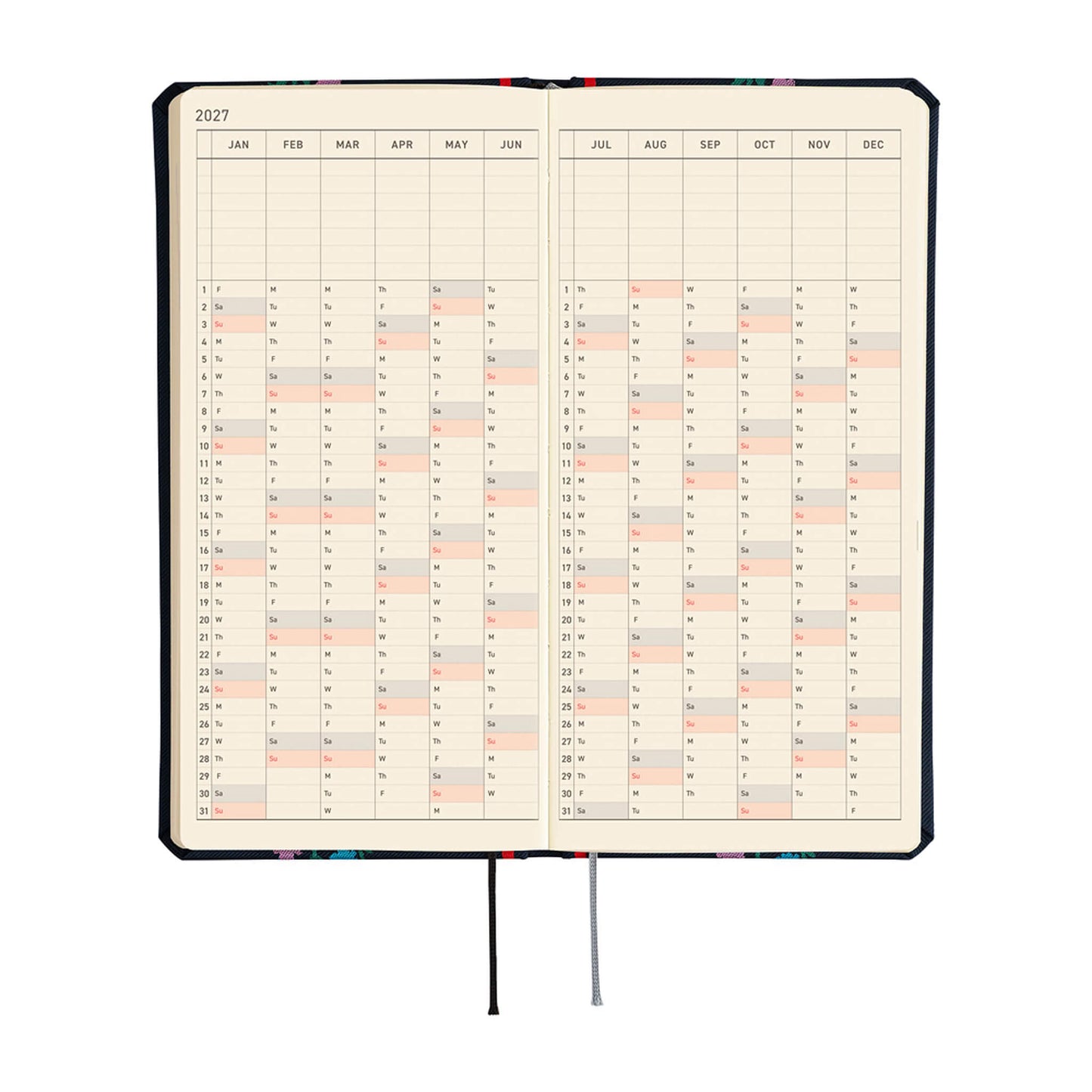 Hobonichi Techo Weeks 2027 - Yoshie Watanabe: Petit Bloom - 2027 Planners & Diaries