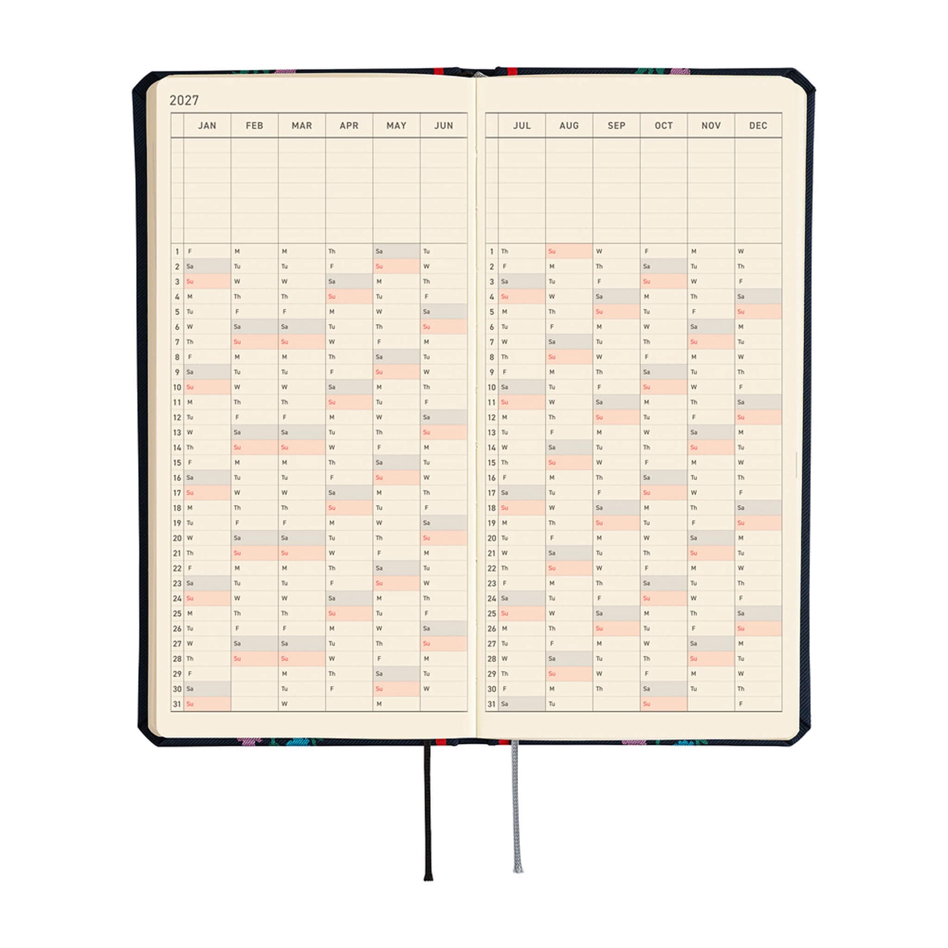 Hobonichi Techo Weeks 2027 - Yoshie Watanabe: Petit Bloom - 2027 Planners & Diaries
