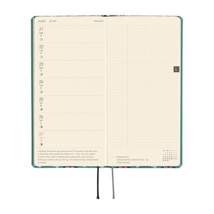 Hobonichi Techo Weeks 2027 - Yumi Kitagishi: White Cat Wallpaper - 2027 Planners & Diaries