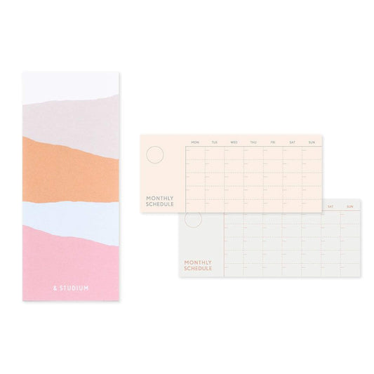 Iroha Publishing Study Management Card - Monthly Schedule - Planning Pads