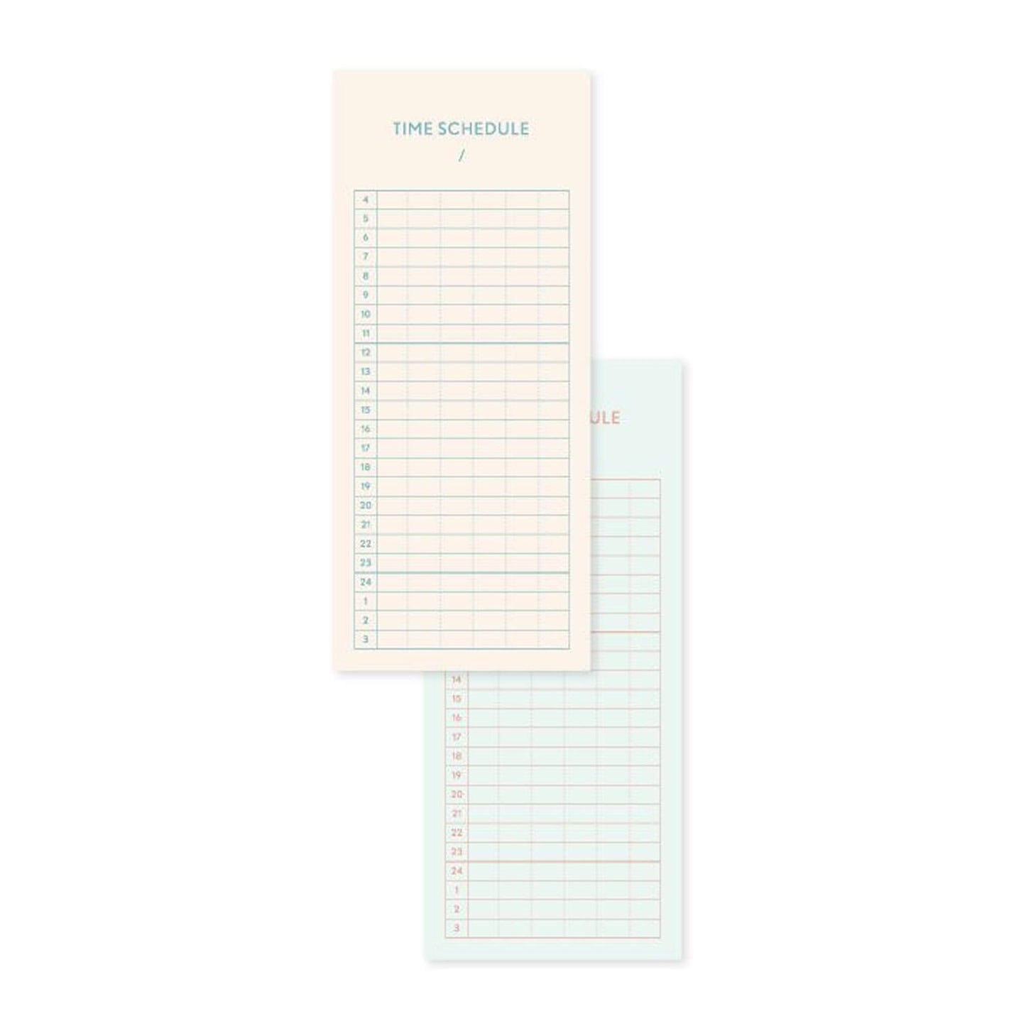 Iroha Publishing Study Management Card - Time Schedule - Planning Pads