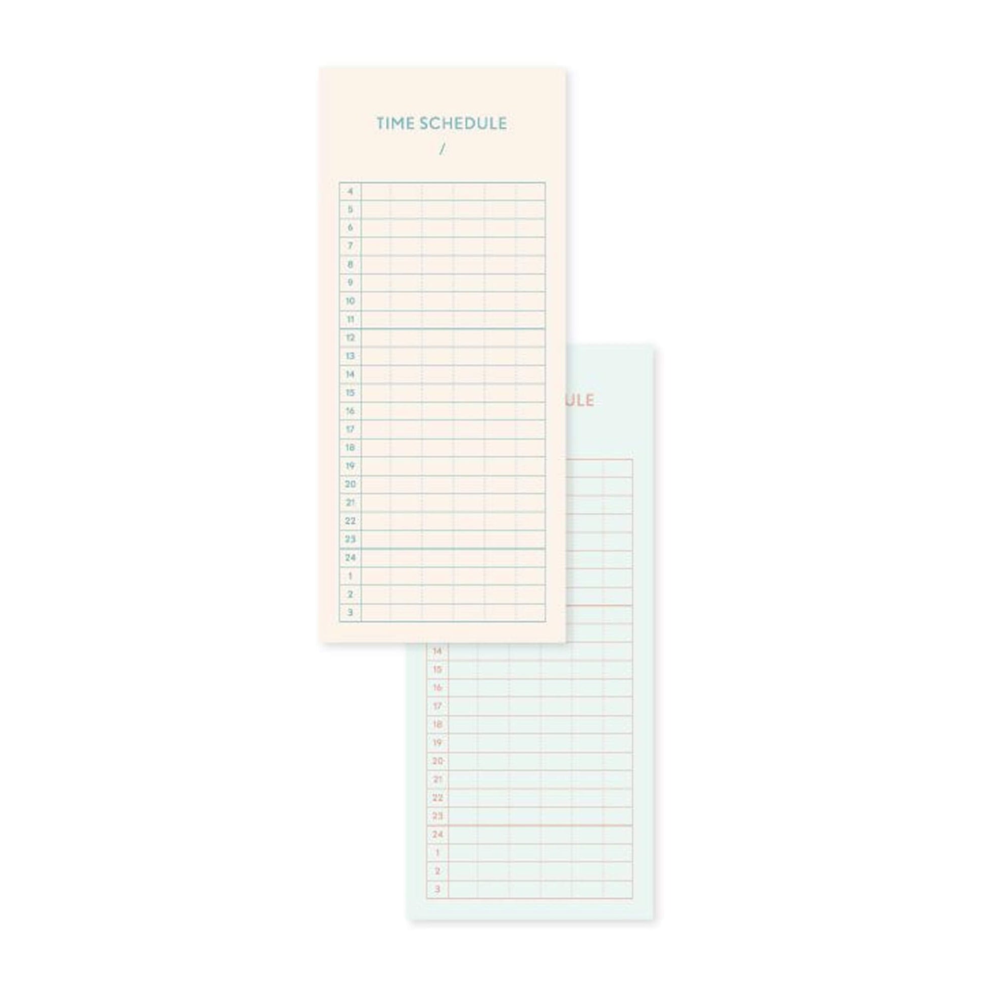 Iroha Publishing Study Management Card - Time Schedule - Planning Pads