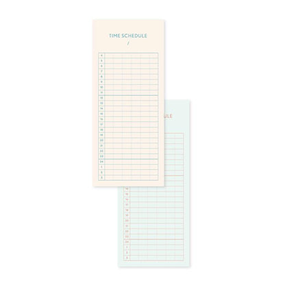 Iroha Publishing Study Management Card - Time Schedule - Planning Pads