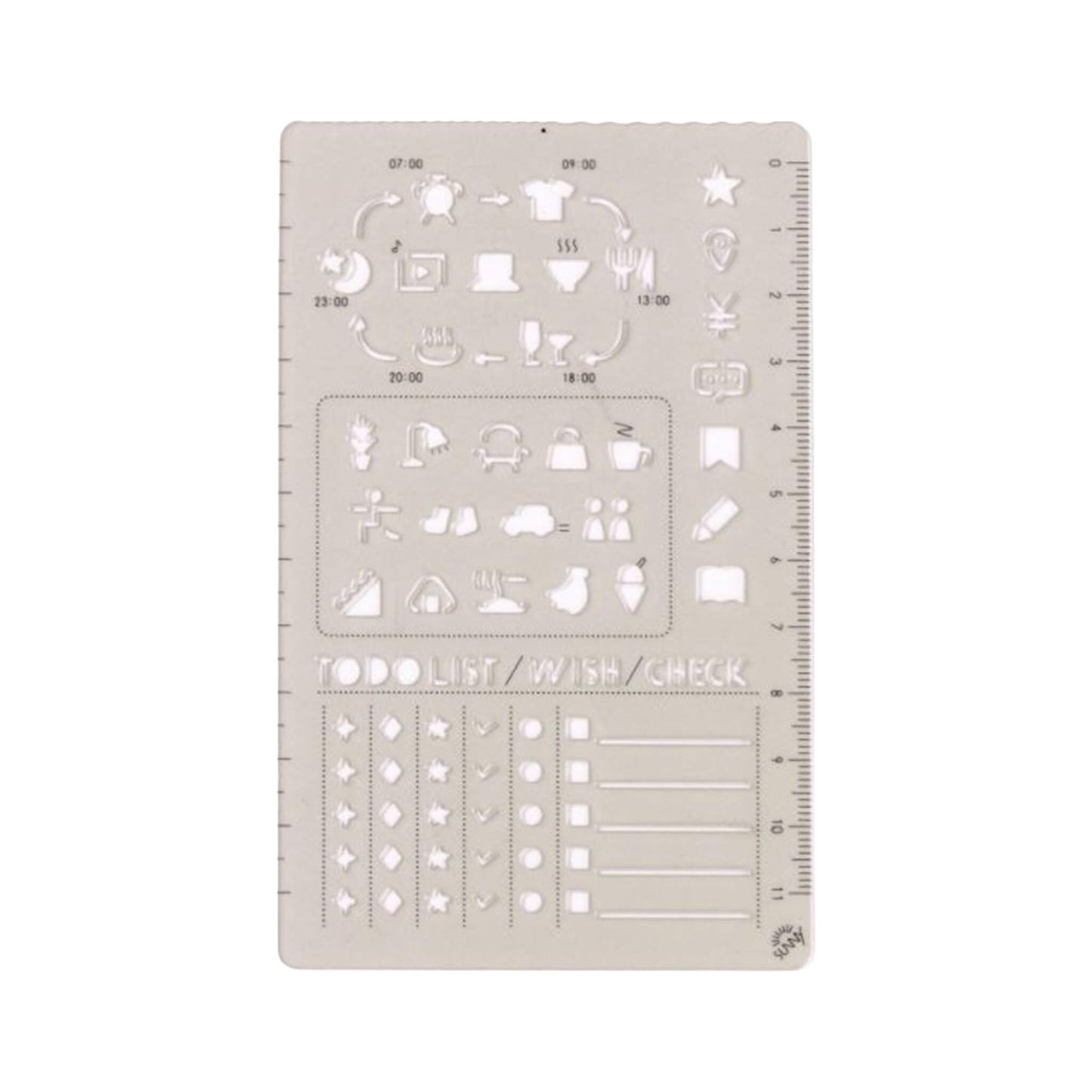 Iroha Publishing Sunny Template Log & List - Template Rulers
