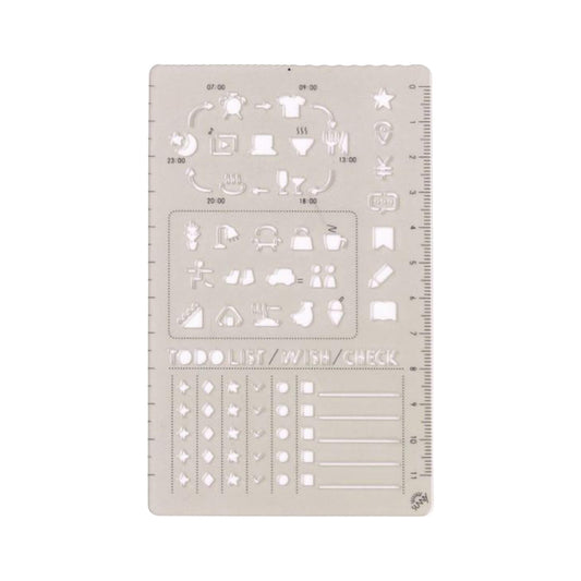 Iroha Publishing Sunny Template Log & List - Template Rulers