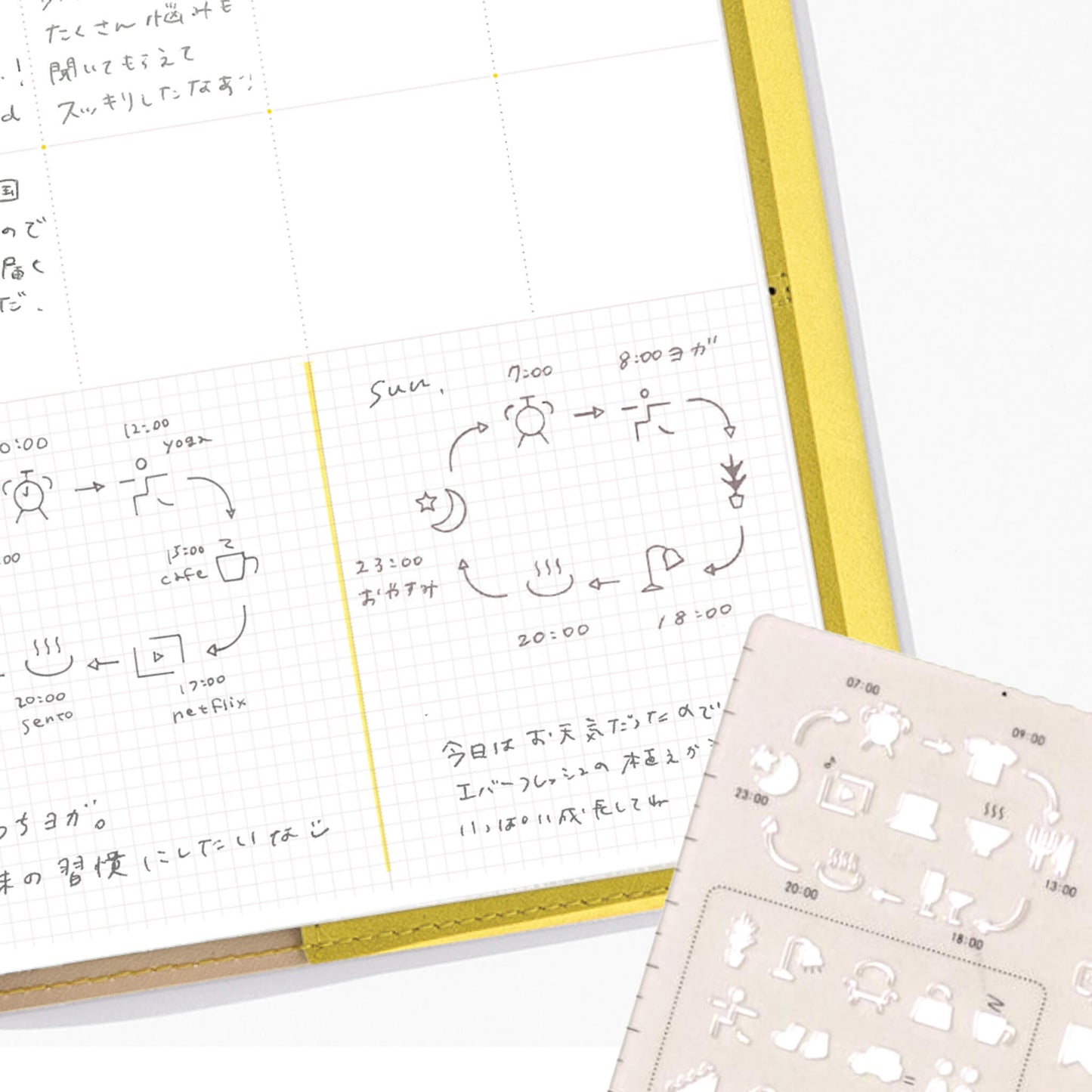 Iroha Publishing Sunny Template Log & List - Template Rulers