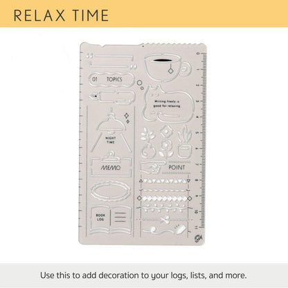 Iroha Publishing Sunny Template Relax Time - Template Rulers