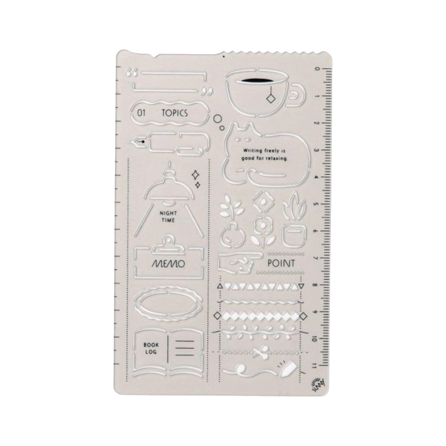 Iroha Publishing Sunny Template Relax Time - Template Rulers