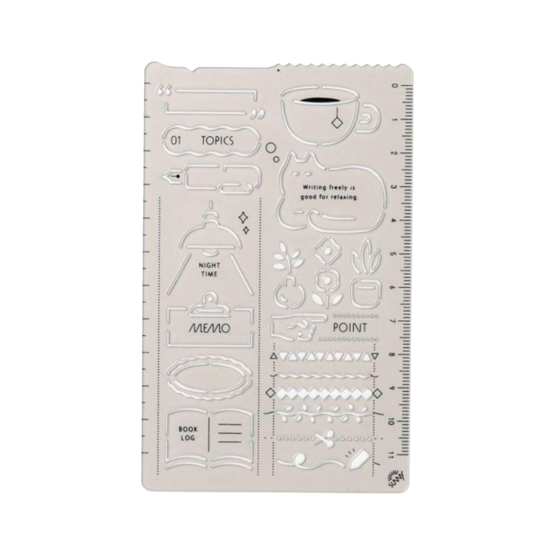 Iroha Publishing Sunny Template Relax Time - Template Rulers