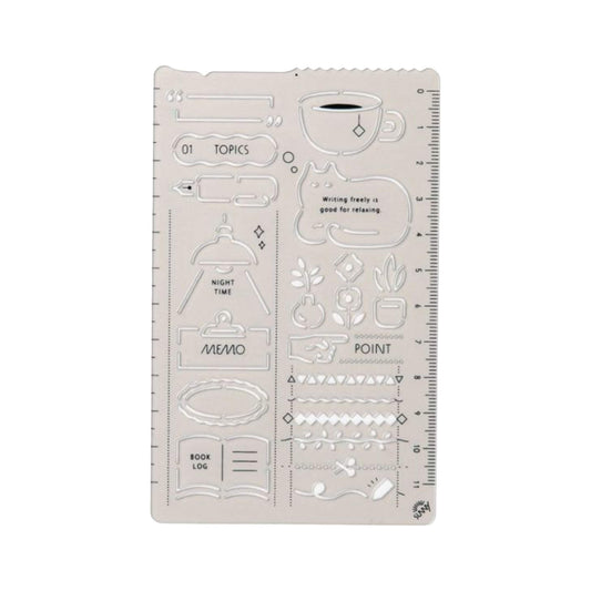Iroha Publishing Sunny Template Relax Time - Template Rulers