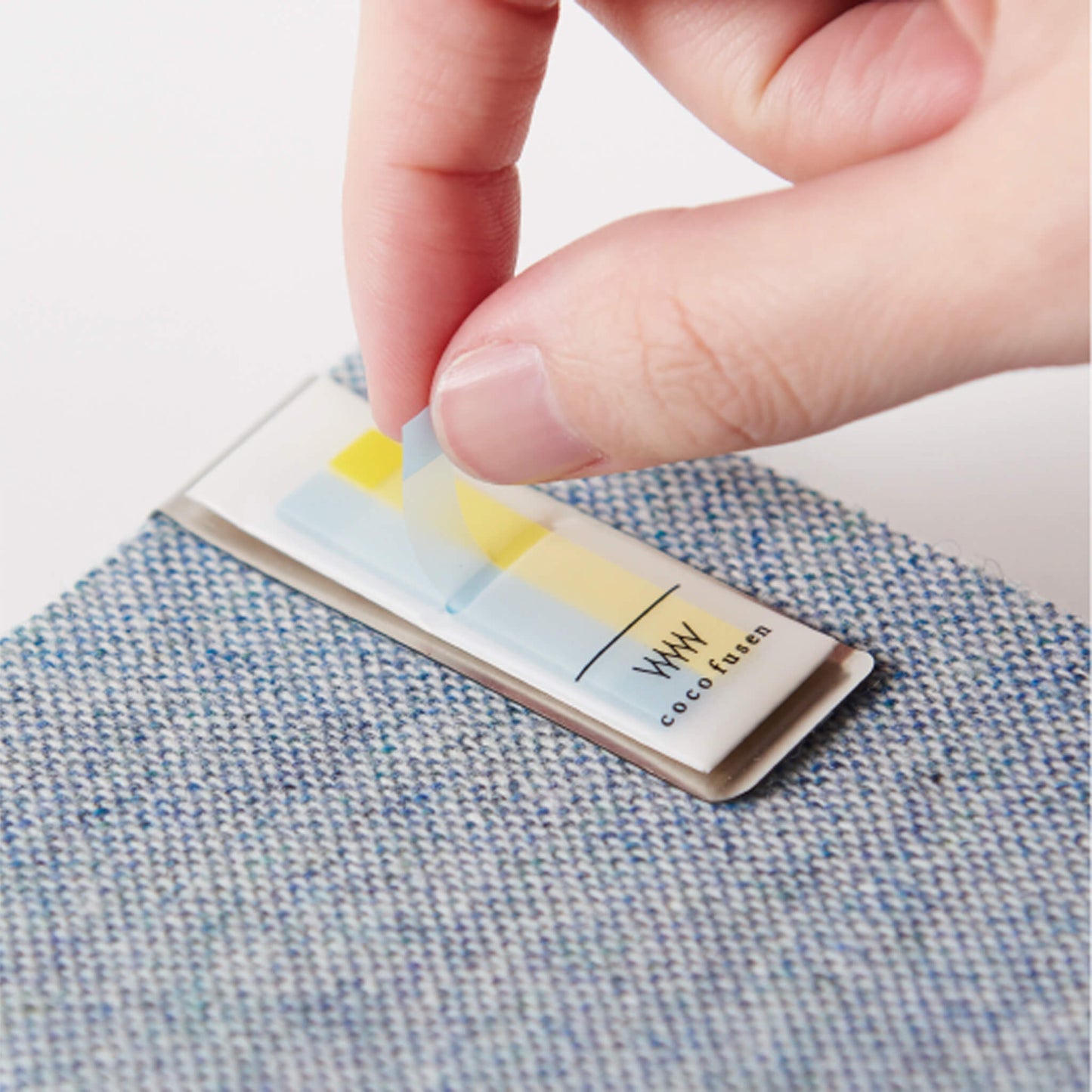 Kanmido Clip Coco Fusen Sticky Notes M - Mustard - Clip-on Sticky Notes