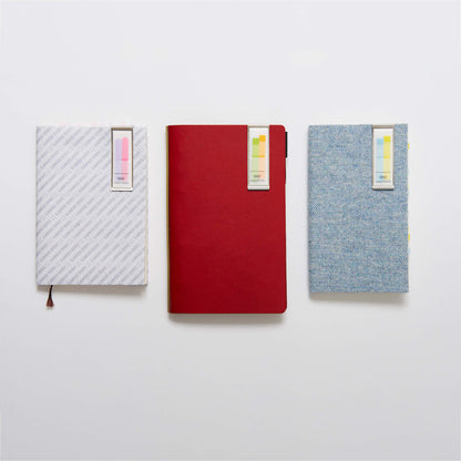 Kanmido Clip Coco Fusen Sticky Notes M - Smoke Blue - Clip-on Sticky Notes