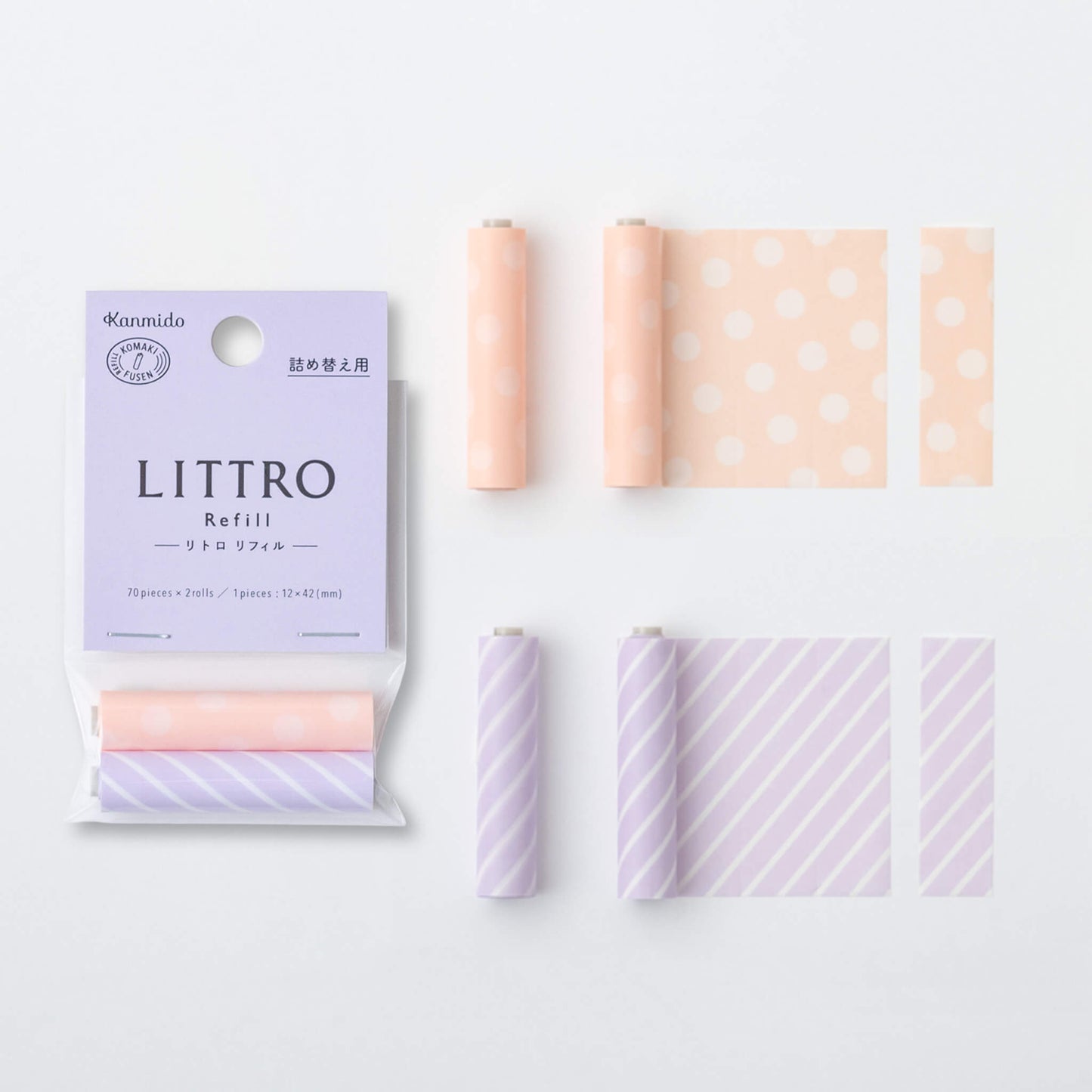 Kanmido Littro Roll Sticky Notes Refill - Dreamy - Sticky Notes