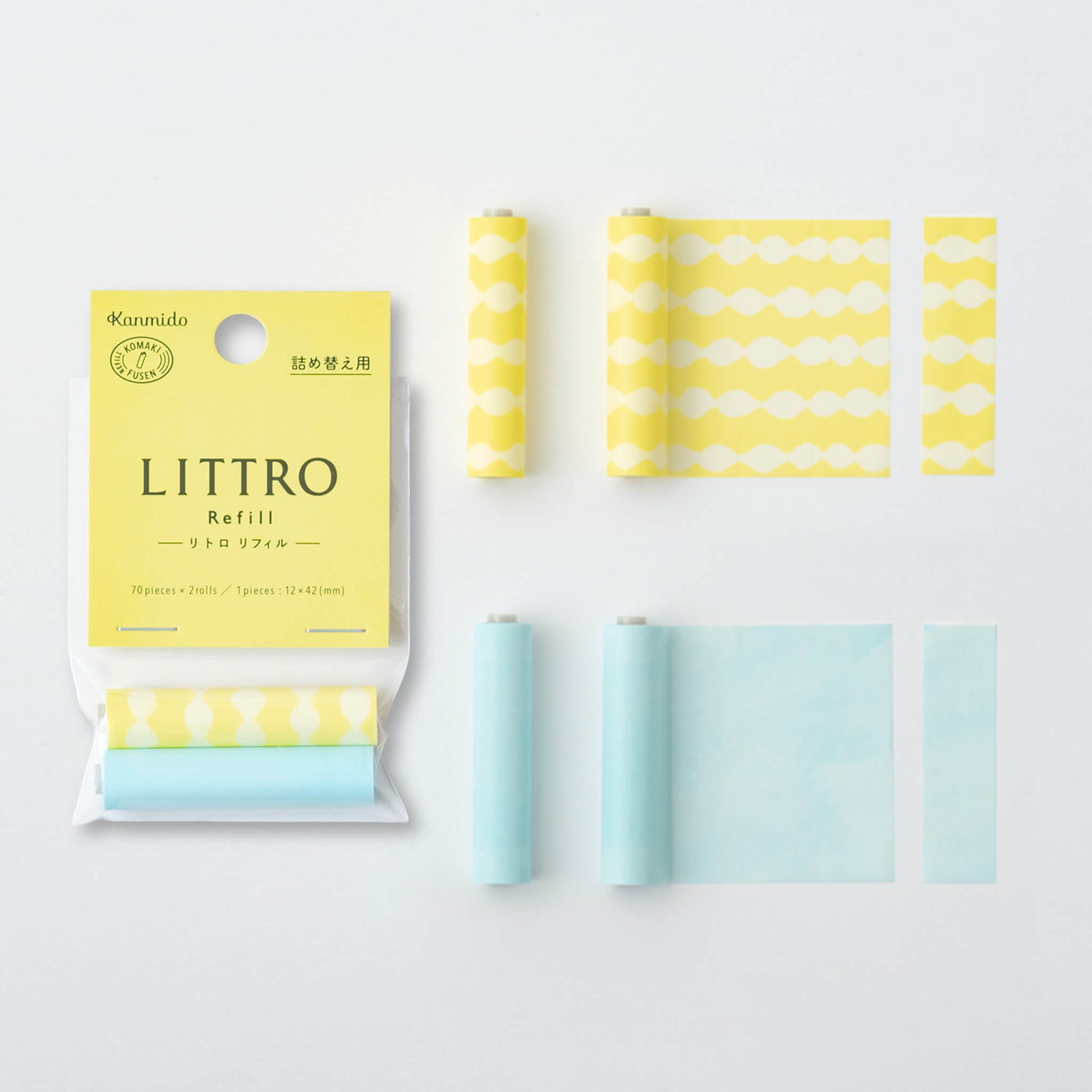 Kanmido Littro Roll Sticky Notes Refill - Fruity - Sticky Notes