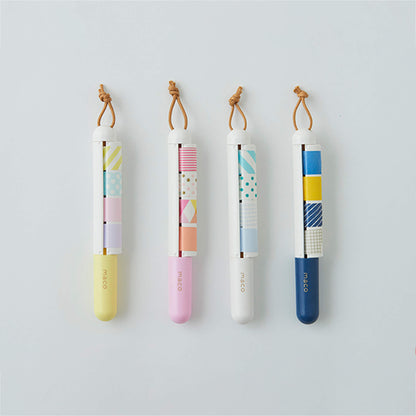 Kanmido Maco Portable Washi Tape Holder - Pastel Yellow - Washi Tape Holders