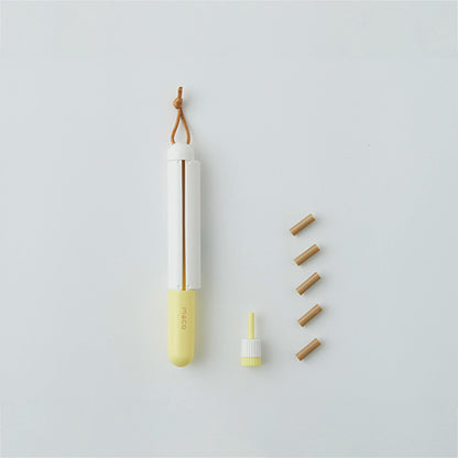 Kanmido Maco Portable Washi Tape Holder - Pastel Yellow - Washi Tape Holders