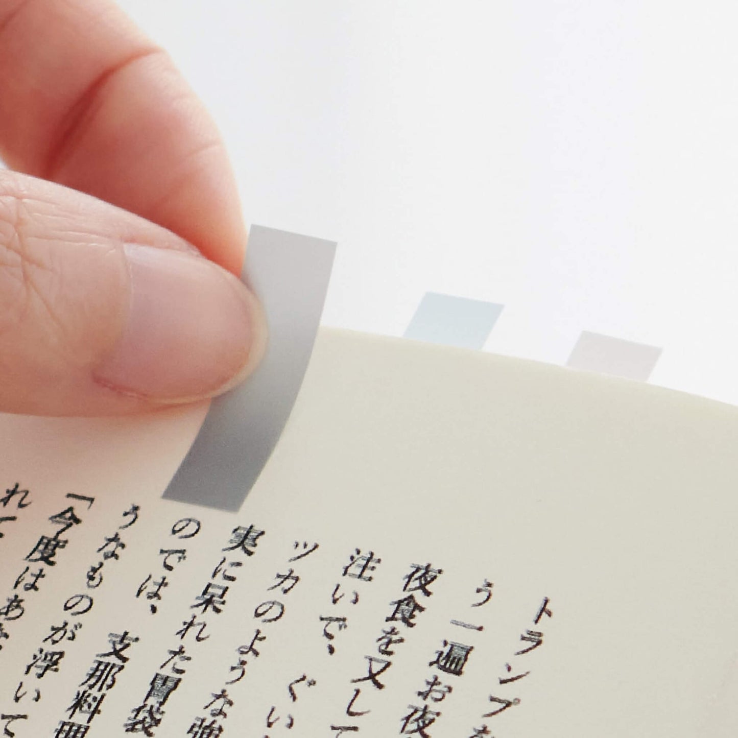 Kanmido Mini Clip Coco Fusen Sticky Notes - Misty Mint Blue - Clip-on Sticky Notes