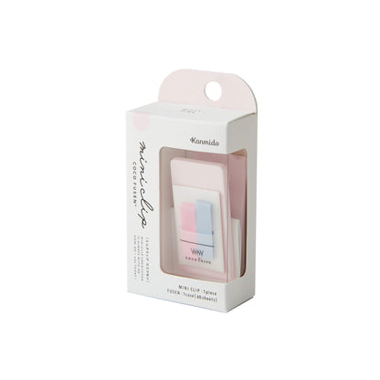 Kanmido Mini Clip Coco Fusen Sticky Notes - Misty Pink - Clip-on Sticky Notes