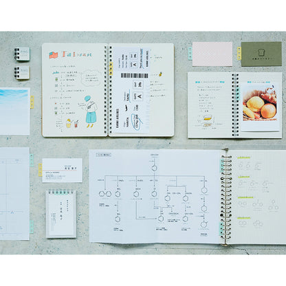 Kanmido Ring Leaf Twin-Ring Notebook Connector - Light Blue - Notebook Attachments