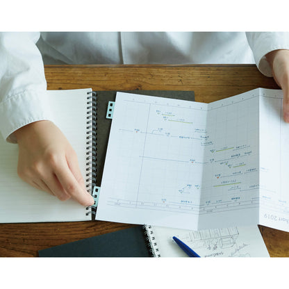 Kanmido Ring Leaf Twin-Ring Notebook Connector - Light Blue - Notebook Attachments