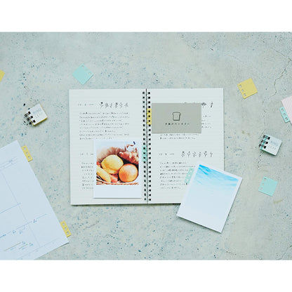 Kanmido Ring Leaf Twin-Ring Notebook Connector - Light Blue - Notebook Attachments