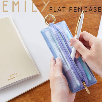 King Jim EMILy Flat Pen Case - Pink - Pen Cases