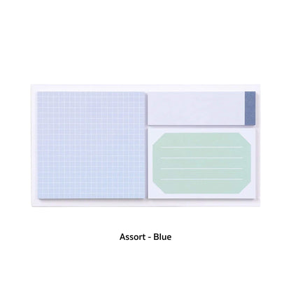 King Jim EMILy Sticky Notes - Assort - Blue - Sticky Notes