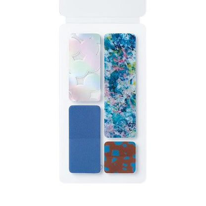 King Jim HITOTOKI COFFRET Cosmetic Motif Film Sticker - Bar / Horizon Blue - Flake Stickers