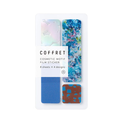 King Jim HITOTOKI COFFRET Cosmetic Motif Film Sticker - Bar / Horizon Blue - Flake Stickers