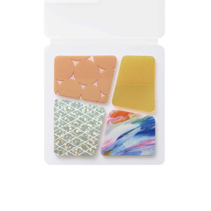 King Jim HITOTOKI COFFRET Cosmetic Motif Film Sticker - Block / Apricot Orange - Flake Stickers