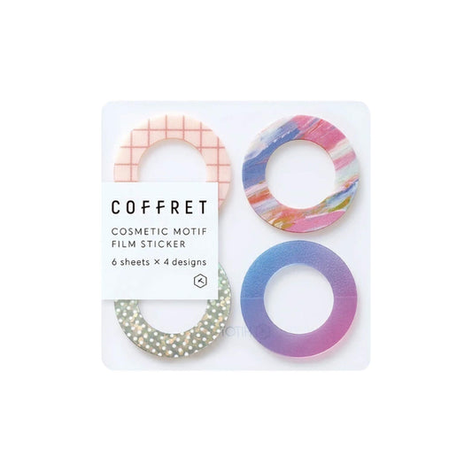 King Jim HITOTOKI COFFRET Cosmetic Motif Film Sticker - Ring / Lilac Pink - Flake Stickers