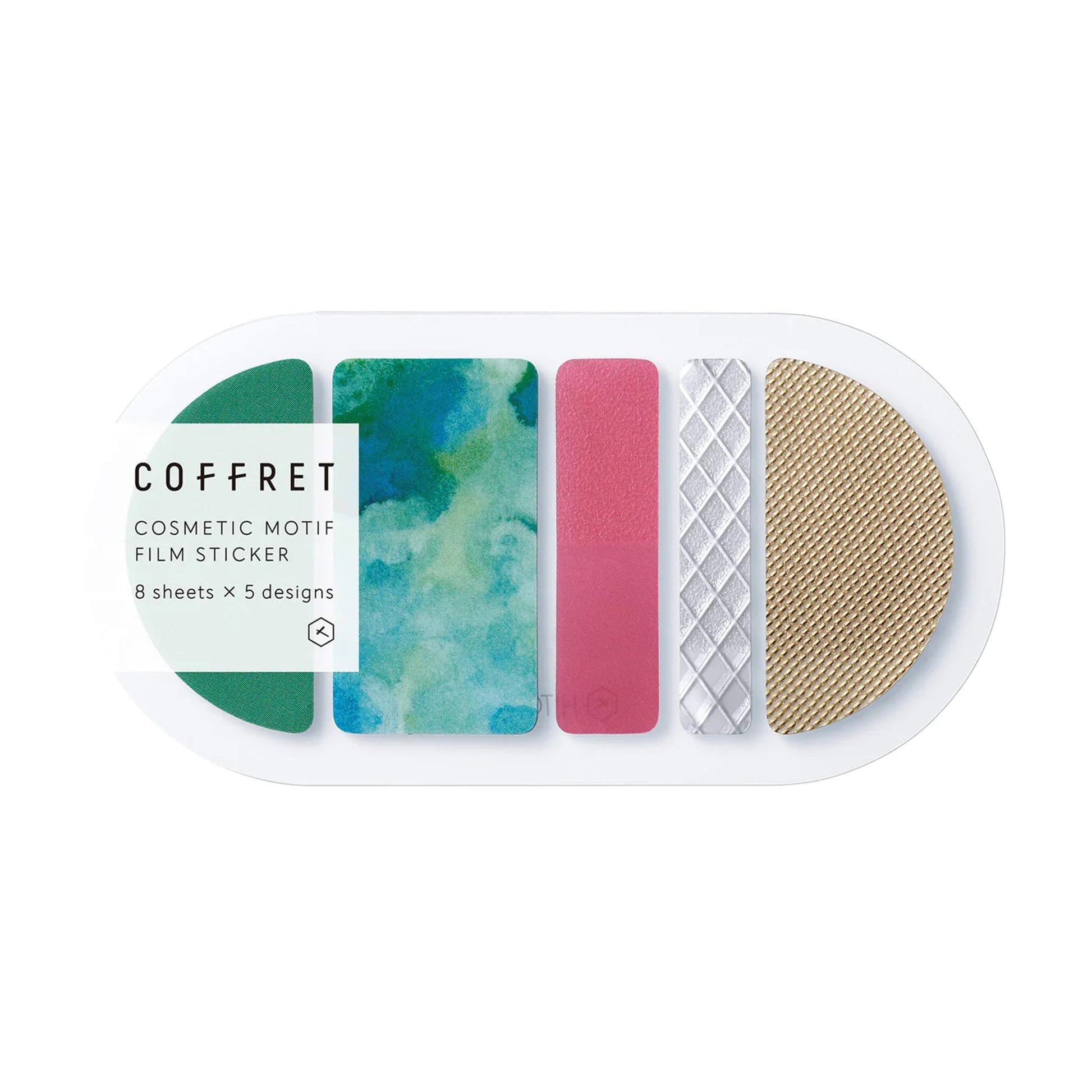 King Jim HITOTOKI COFFRET Cosmetic Motif Film Sticker - Round / Forest Green - Flake Stickers